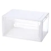 PMMA Shoe Display Case 14.17x10.63x7.87 Inch PP White Large Magnetic Front Door