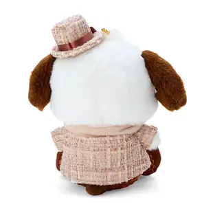 Sanrio 三麗鷗 冬日緞帶系列 毛呢大衣造型絨毛吊飾 帕恰狗 474495