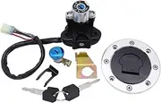 Ignition Switch for Suzuki for GSXR1300 SV650 for GSXR 600 750 Motorcycle Lockset Ignition Switch Fuel Gas Tank Cap Cover Lock Key Set Motorcycle Ignition Switch Lock