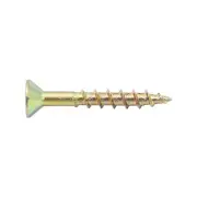 Zenith 8G x 20mm Countersunk Rib Head Chipboard Screws - 100 Pack Screws