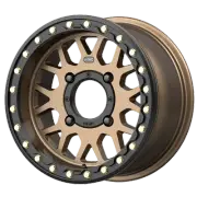 15x6 KMC Powersports KS235 GRENADE BEADLOCK Satin Bronze Wheel 4x137 (38mm)