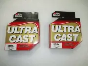 Two Abu Garcia Ultra cast Premium Fishing Line 25 LB. and 30 LB. Clear