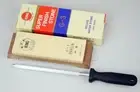 JAPANESE SHARPENING STONE #8000 Grit + Butcher Rod Whetstone Camping Block Knife