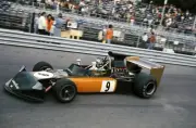 Hans Joachim Stuck March 741 Ford adjust his visor 1974 Monaco GP Old Photo