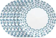Corelle Vitrelle Glass Dinnerware Set, Chip & Crack Resistant Triple Layer Glass, 4-PC Dinner Plates, Northern Pines