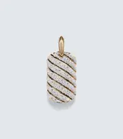 [David Yurman] David Yurman Sculpted Cable 18kt gold pendant with diamonds One Size gold