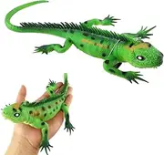 Yitaocty Large Green Rubber Lizard Model Realistic Reptile Animal Figure Toy Incredible Creatures Bearded Dragon