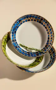 [Tania Bulhoes] Soup Plate Jade Blue