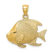 14k Yellow Gold Fish Pendant