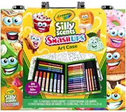 Crayola Silly Scents Mini Art Case Kit Scented Markers Crayons for Kids Ages 4+