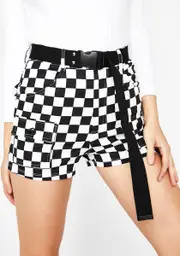 Rowdy Gang Checkered Shorts