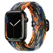 Nylon Braided Loop Strap For Apple Watch Band Series 7 6 5 4 SE Elastic Belt Bracelet iWatch 38/40/41mm