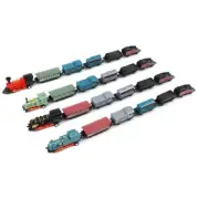 4 Sets Mini Trains Toy Pull Back Steam Trains Model Set Assorted Styles For Chil