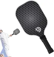 Rrlihjgu Carbon Fiber Pickle Ball Set - Lightweight Carbon Fiber Pickle Ball Paddle - Honeycomb Core Pickle Ball Set Comfort Grip Outdoor Supplies for Women & Men