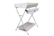 Valco Baby Pax Plus 77cm Changing Table w Storage Shelf Harness Mat 0m+ Ivory