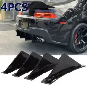 For Chevrolet Chevy Camaro Rear Bumper Diffuser Lip Splitter Shark Fins Glossy A (for: Chevrolet)