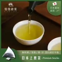 在飛比找momo購物網優惠-【SLOWLEAF 慢慢藏葉】日本靜岡上煎茶 立體茶包3.5