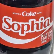 Share A Coke with Sophia 2025 Personalized Gift Coca Cola Bottle 20oz