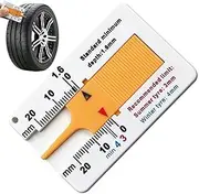 Tire Tread Depth Gauge - Tire Depth Gauge Tool | Tread Measuring Ruler | 0mm to 20mm Calipers for Car and Truck Measurement
