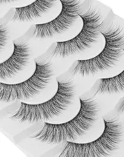 False Eyelashes Fluffy Wispy Curly Natural Lashes 3D Faux Mink Lashes 7 Pairs Jiocolor Volume Eye Lashes DJ-20