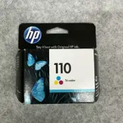 Genuine HP 110 Tricolor Printer Ink Cartridge Color EXP Warranty Date 04/2012