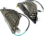 Front Turn Signal Indicator For NINJA 250 300 400 650 1000/SX ZX6R Z1000SX Motorcycle Accessories Flasher Light(Smoke light)
