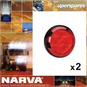 2 x Narva 12 Volt Model 43 LED Rear Stop/Tail Lamps Red with Chrome Ring