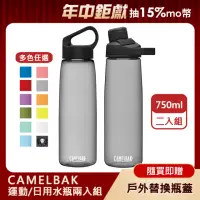 在飛比找momo購物網優惠-【CAMELBAK】樂攜日用水瓶+戶外運動水瓶 超值組(75