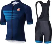 [UGLY FROG] HuDt-2 Men's Cycling Jersey Set Bicycle Short Sleeve Set Quick-Drying Breathable Shirt+Cushion Shorts Padded Trousers