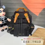 +二手99新正品+ BURBERRY 博柏利 THE RUCKSACK 系列 書包雙肩包 小號 中號 大號 女款 黑色