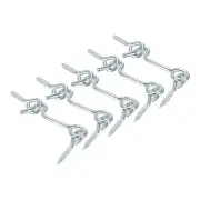 1.5 Inch Barn Door Latch, 5Pcs Window Sliding Door Cabin Hook Eye Latch Lock