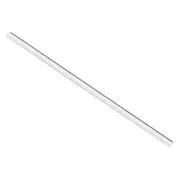 8mmx250mm Straight White Line Solid Acrylic Round Rod PMMA Bar