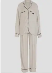 BNWT PETER ALEXANDER GREY MARLE VISCOSE PYJAMA SET SIZE L
