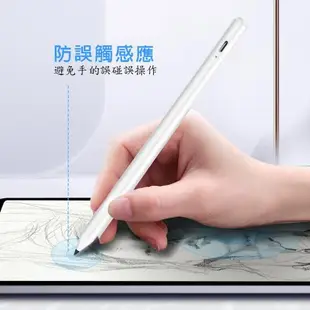【ITP202時尚白】iPad專用款二代防誤觸細字主動電容式觸控筆