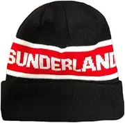 [Beyond Happy] Sunderland Red and Black Ski Bobble Hat - Stylish Winter Beanie for Black Cats Football Supporters - Ultimate Comfort and Warmth…