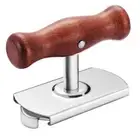 Adjustable Can Opener Multifunction Screwing Cap Opener for Home Kitchen (Brown)