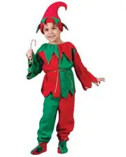 Elf Set Christmas Child Costume