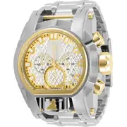 Original Invicta Bolt Chronograph Quartz Silver and Gold Dial Men's Watch 31550