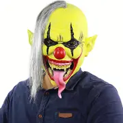 Halloween Evil Clown Full Face Creepy Props Party Cosplay