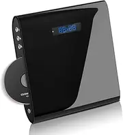 [famishow] Slot-in DVD Player for TV, All Region Free With AV/HDMI Output and USB Input, 1080P HD, HDMI Cable, Remote Control & AV Cable, Wall Mountable (Black)