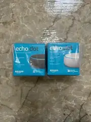 Echo Dot 3rd Generation White Charcoal Grey Black With Box Brand New!