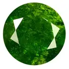 4.15 ct Round Cut (10 x 10 mm) Unheated / Untreated Green Chrome Diopside