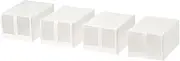 IKEA SKUBB - Shoe Box, White/4 Pack - 22 x 34 x 16 cm