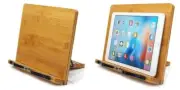Bamboo Book Stand,wihacc Adjustable Holder Tray and Page Paper 1 Pc