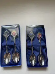 New In Box Vintage Mini Spoon Lot Of 4 London Etc.