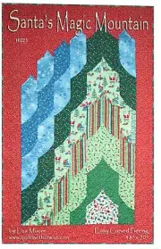 Santa's Magic Mountain Quilt Pattern Sewing Intermediate Level Curved Piecing