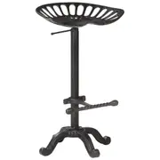 Bar Stool Black Cast Iron vidaXL