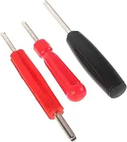 TIDTALEO Valve Stem Tool Kit 3pc Set Multi-functional Valve Core Remover Bicycle Tire Repair Tool Air Conditioning Line Maintenance Plastic Steel