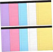 FUNOMOCYA 10 Pack Colored Notebook Scratch Pad Small Note Pads for Writing Sketching Journaling