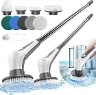Waterproof Electric Spin Scrubber with 9 Brush Heads for Ultimate Bathroom Care